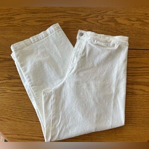 Madewell White Emmett Wide Leg Pants Size 32